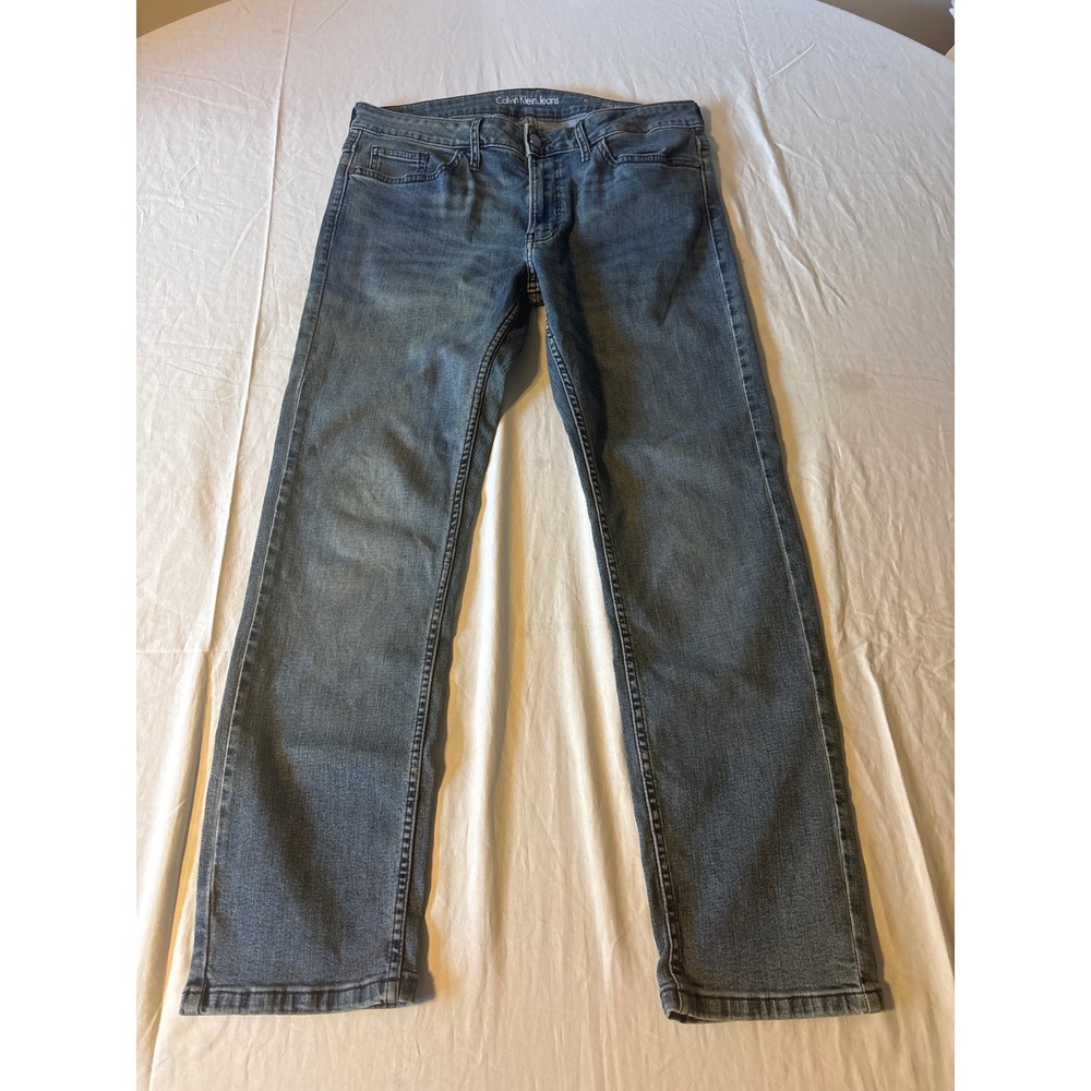 Calvin Klein‎ Jeans Slim Straight Mens 31x26Medium Wash Denim